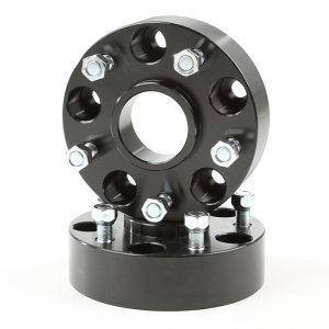 Jeep Commander Wheel Spacer Kit - Rugged Ridge - 1.75 Inch Thick, 5 x 5 Inch Bolt Pattern - Black - `06-`10